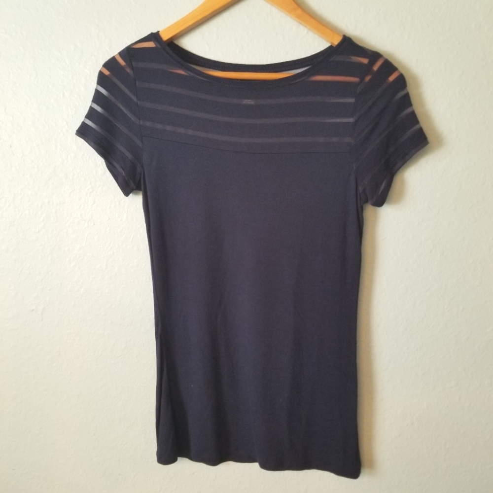 INC International Concepts Navy T Shirt Top